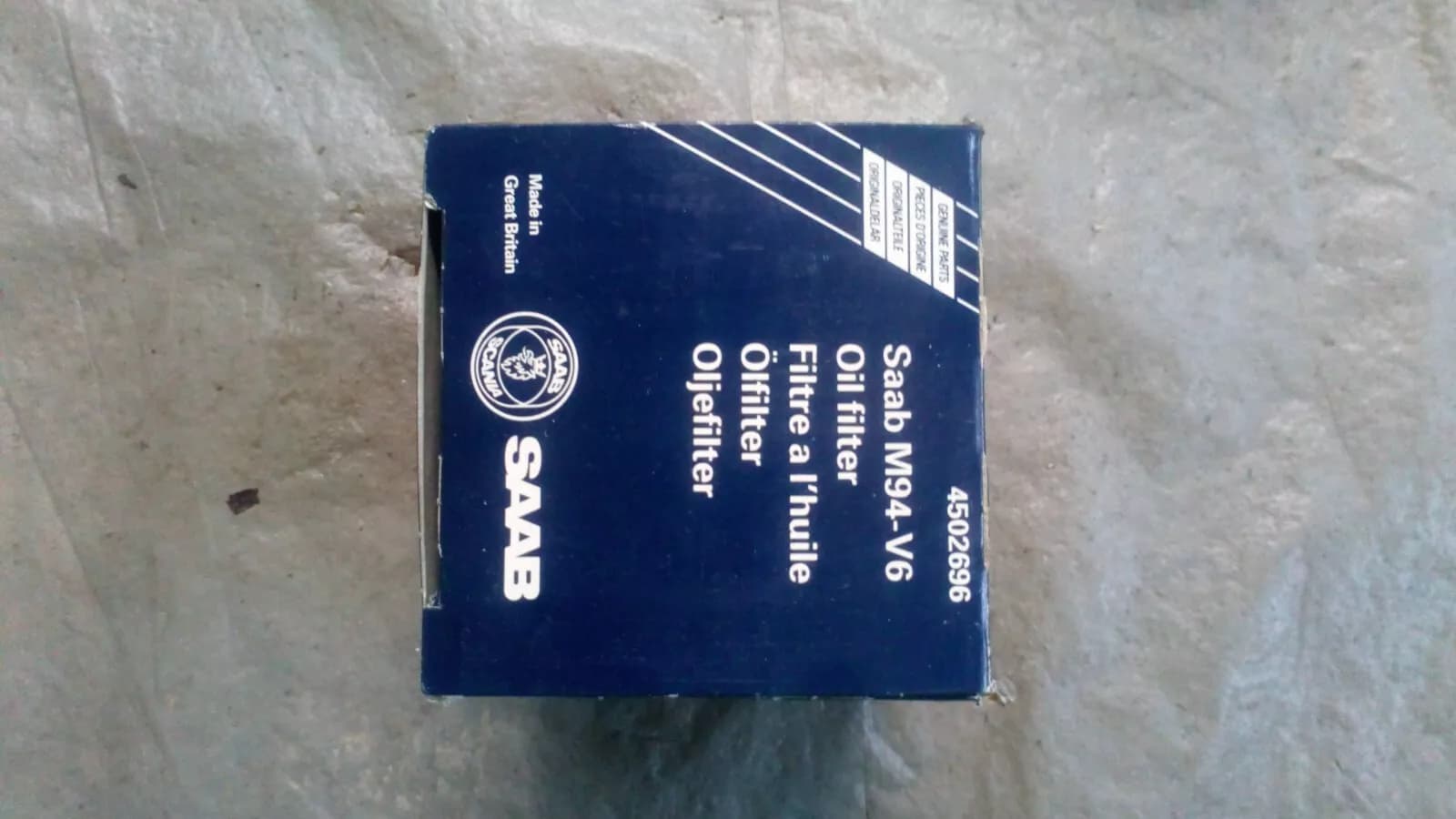 SAAB 900, 9000, 9-3 Engine oil filter original No: 4502696