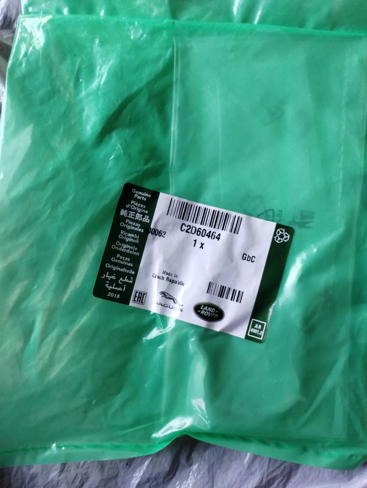 Jaguar, Land Rover, genuine Injector-re-fit kit No: C2D60464