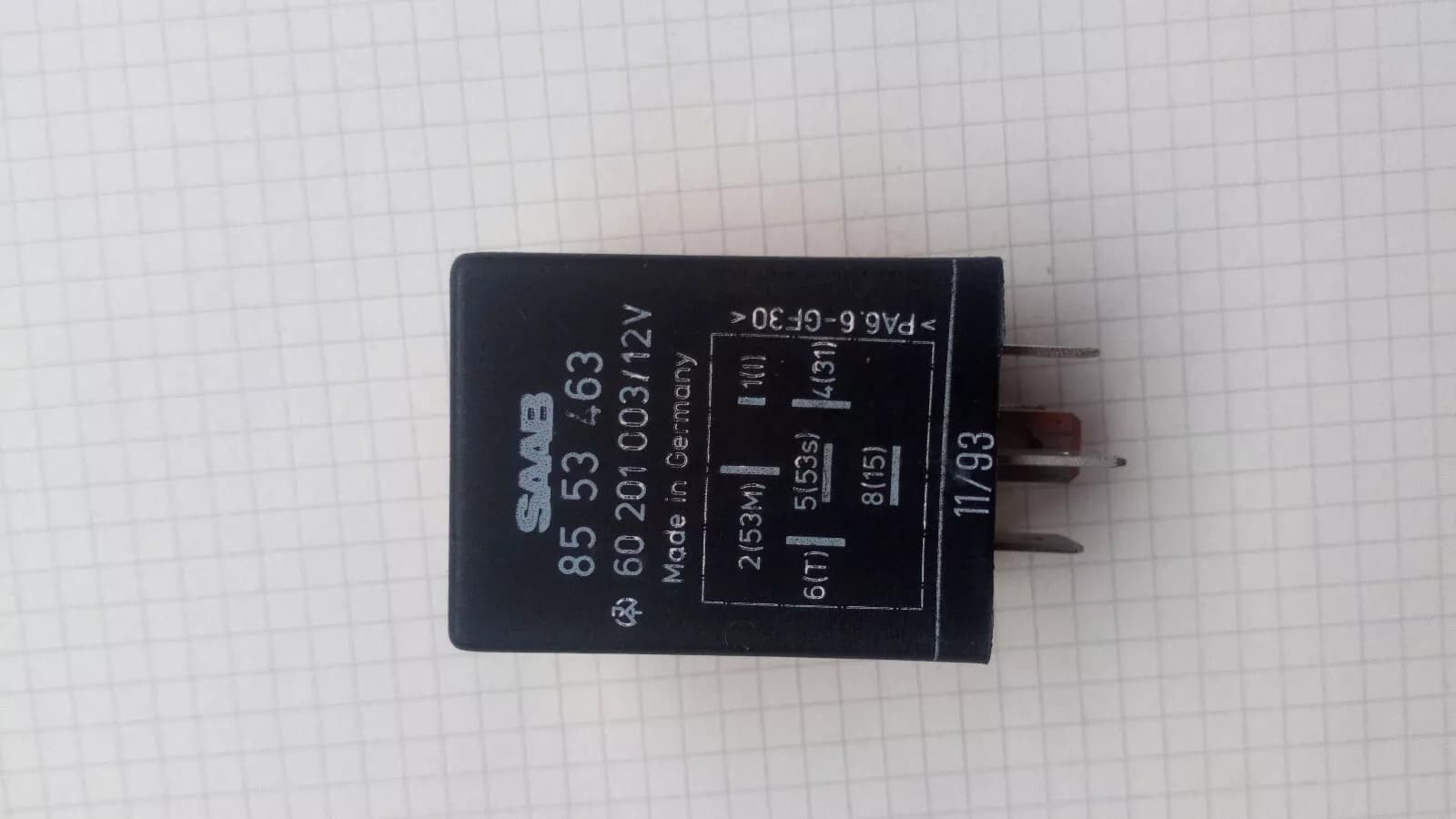 Saab, Relay, Part no: 8553463