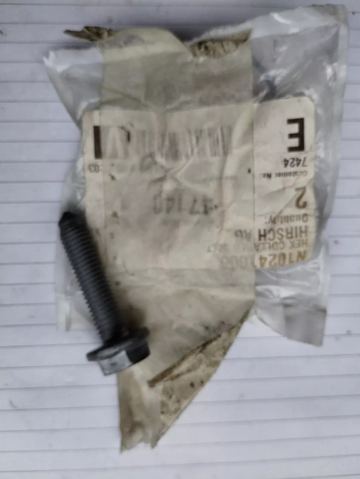 GENUINE VW GROUP PARTS, HEXAGON COLLARED BOLT 2 PCS Nr: N10241605