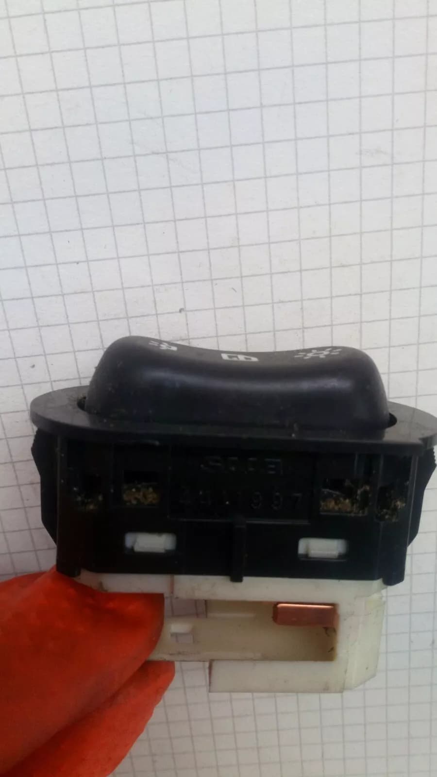 SAAB 900, 9-3 Cabrion Interior Light switch Part no: 4411997