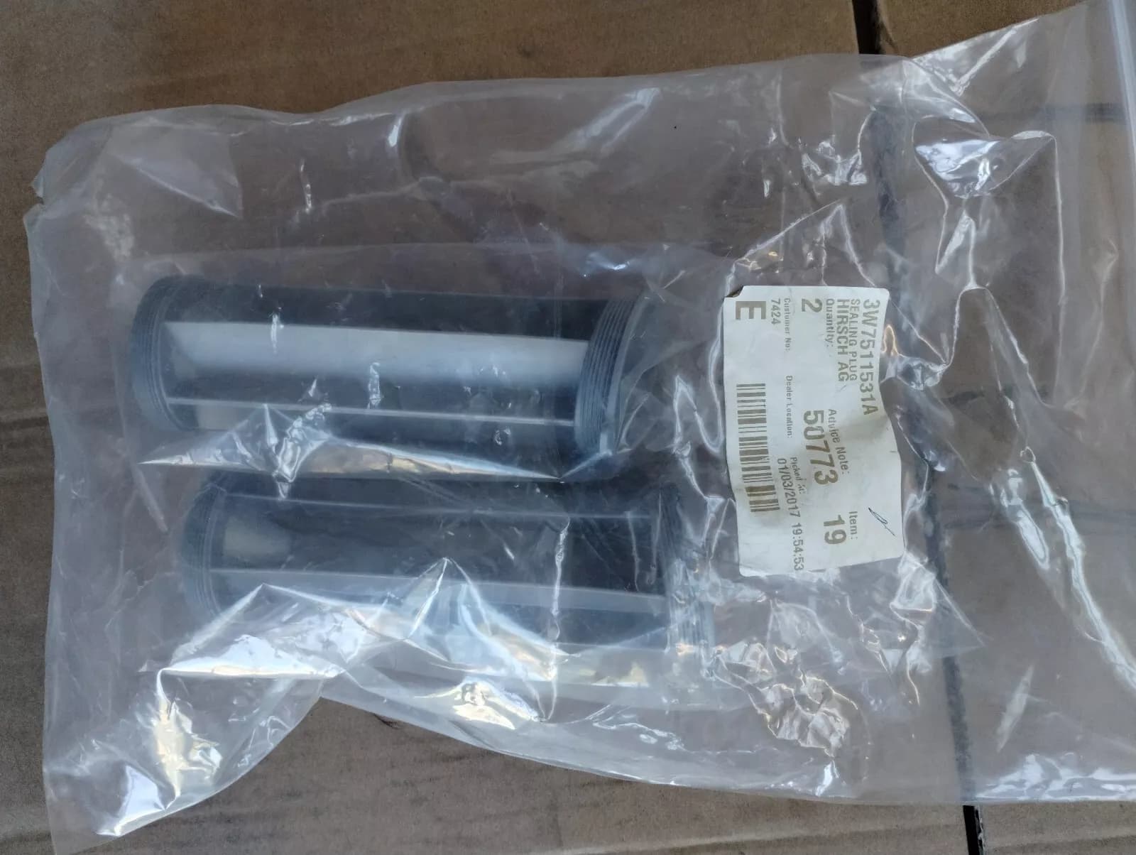 Bentley genuine SEALING PLUG No: 3W7511531A