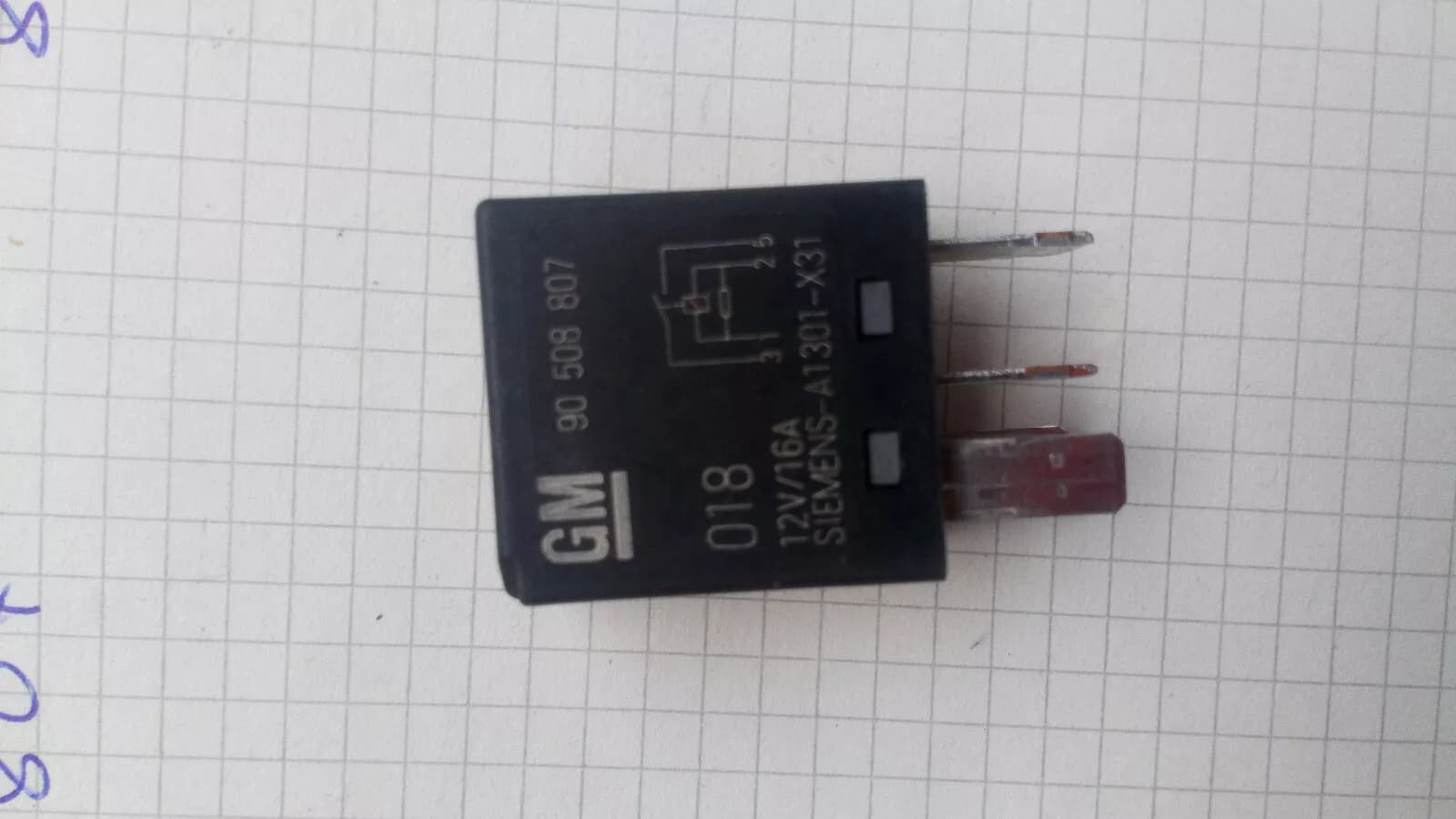 GM, Relay, Part No: 90508807