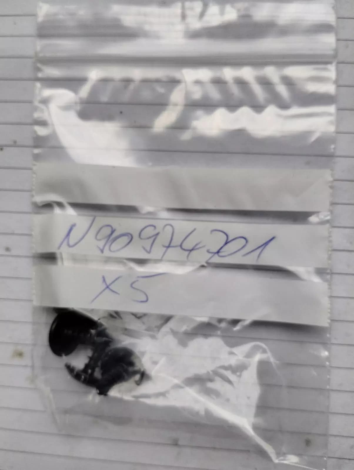 ORIGINAL VW GROUP PARTS, TORX SHEET METAL SCREW 5 PCS No: N90974701