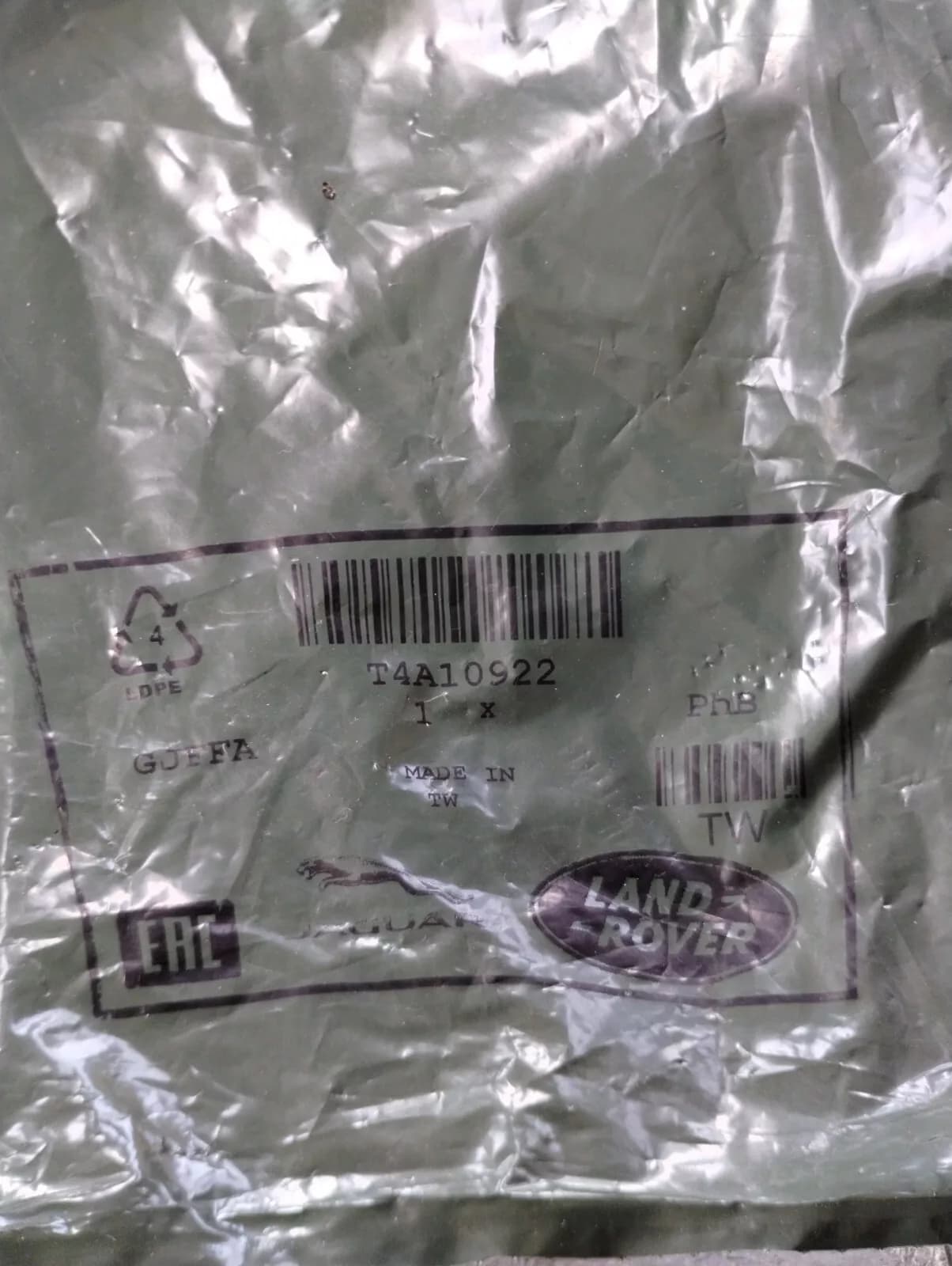 Genuine Jaguar, Land Rover, bolt 1 Pcs Nr: T4A10922