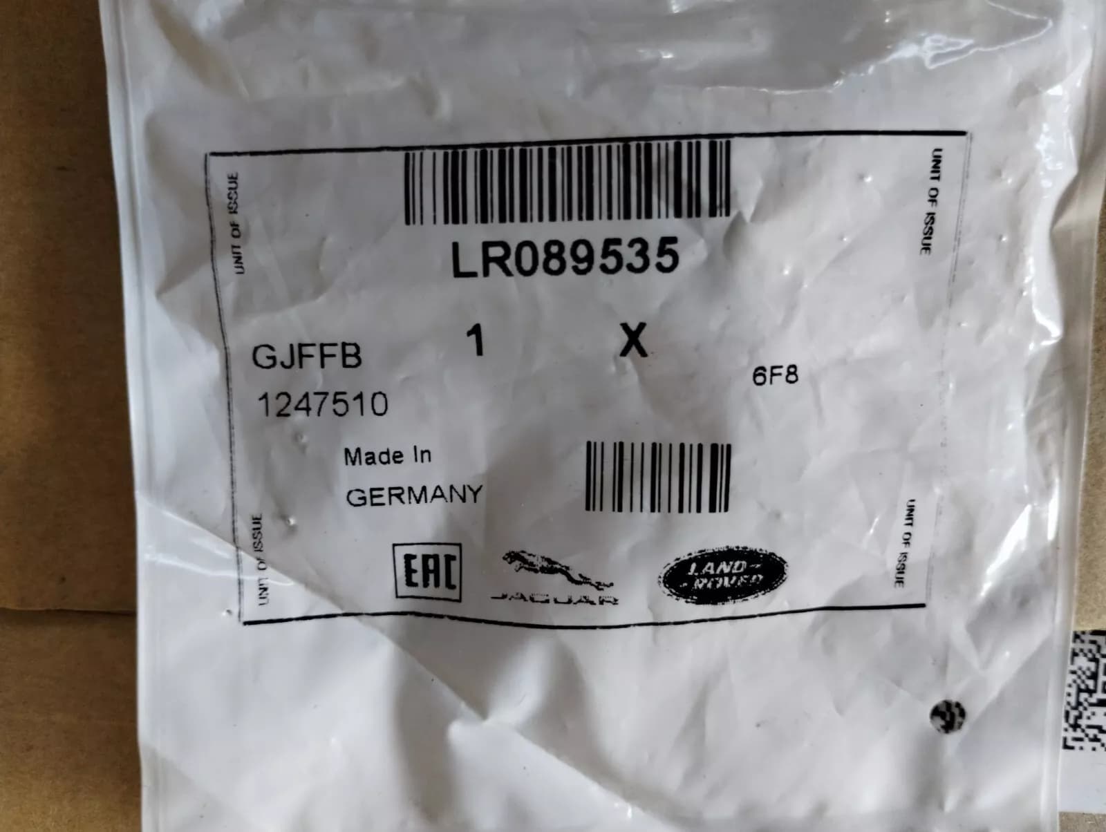 Genuine Jaguar, Land Rover, Nut 4 pcs no: LR089535