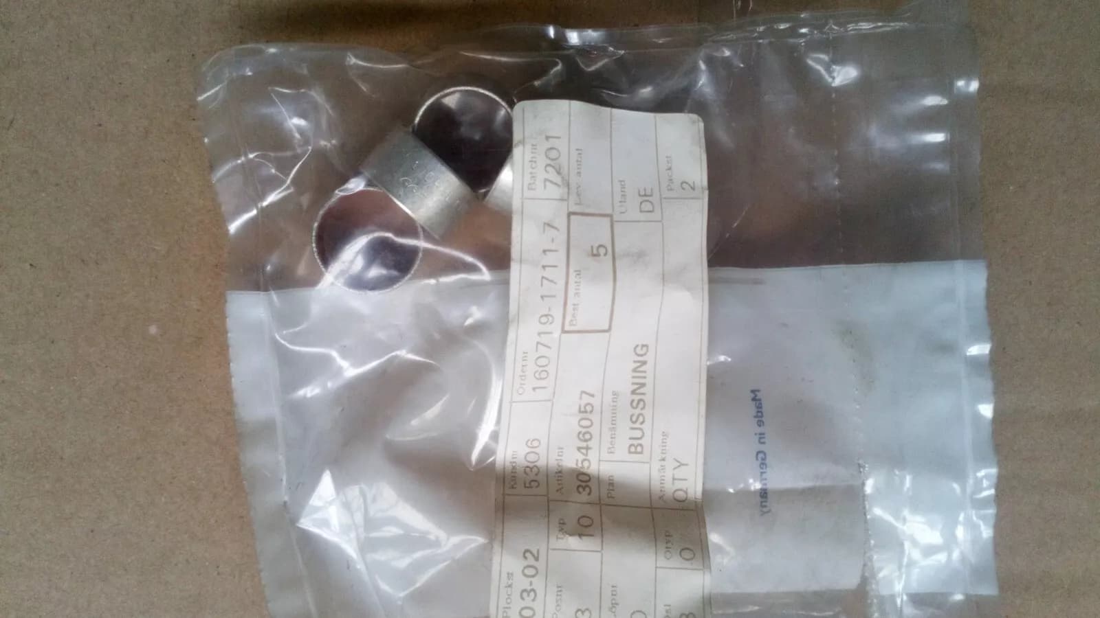 Saab 900NG, 9000, 9-3, 9-4 Gearbox case bushing Nr:30546057