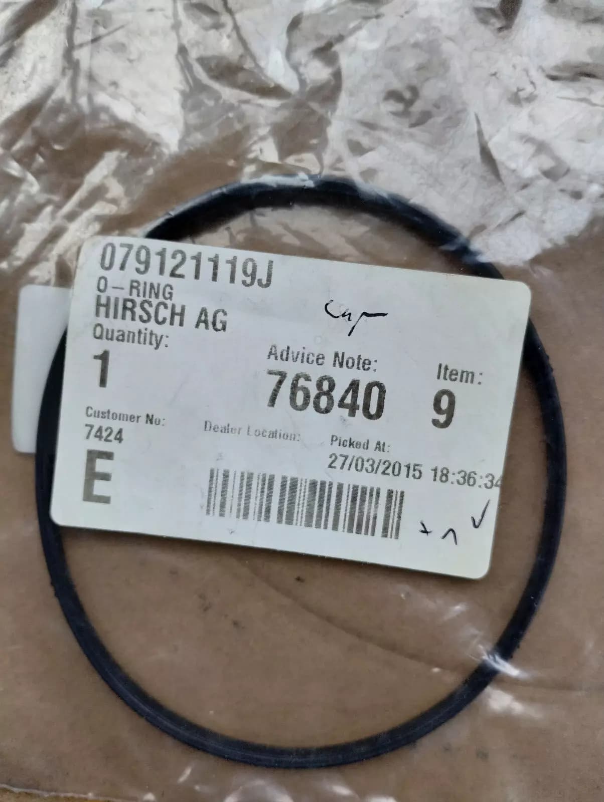 ORIGINAL BENTLEY SEAL RING 1 PCS No: 079121119J