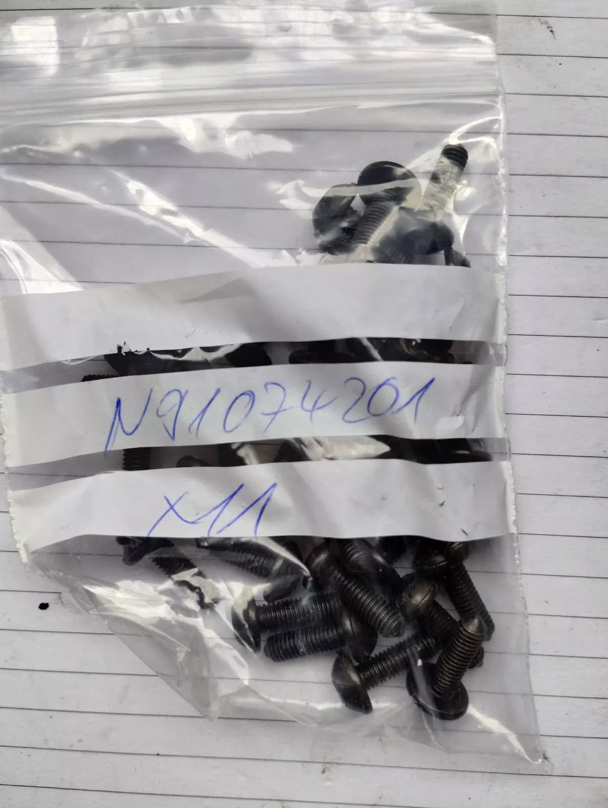 ORIGINAL VW GROUP PARTS, HEXAGON SOCKET HEAD CAP SCREW M5*15 11 PCS No: N91074201