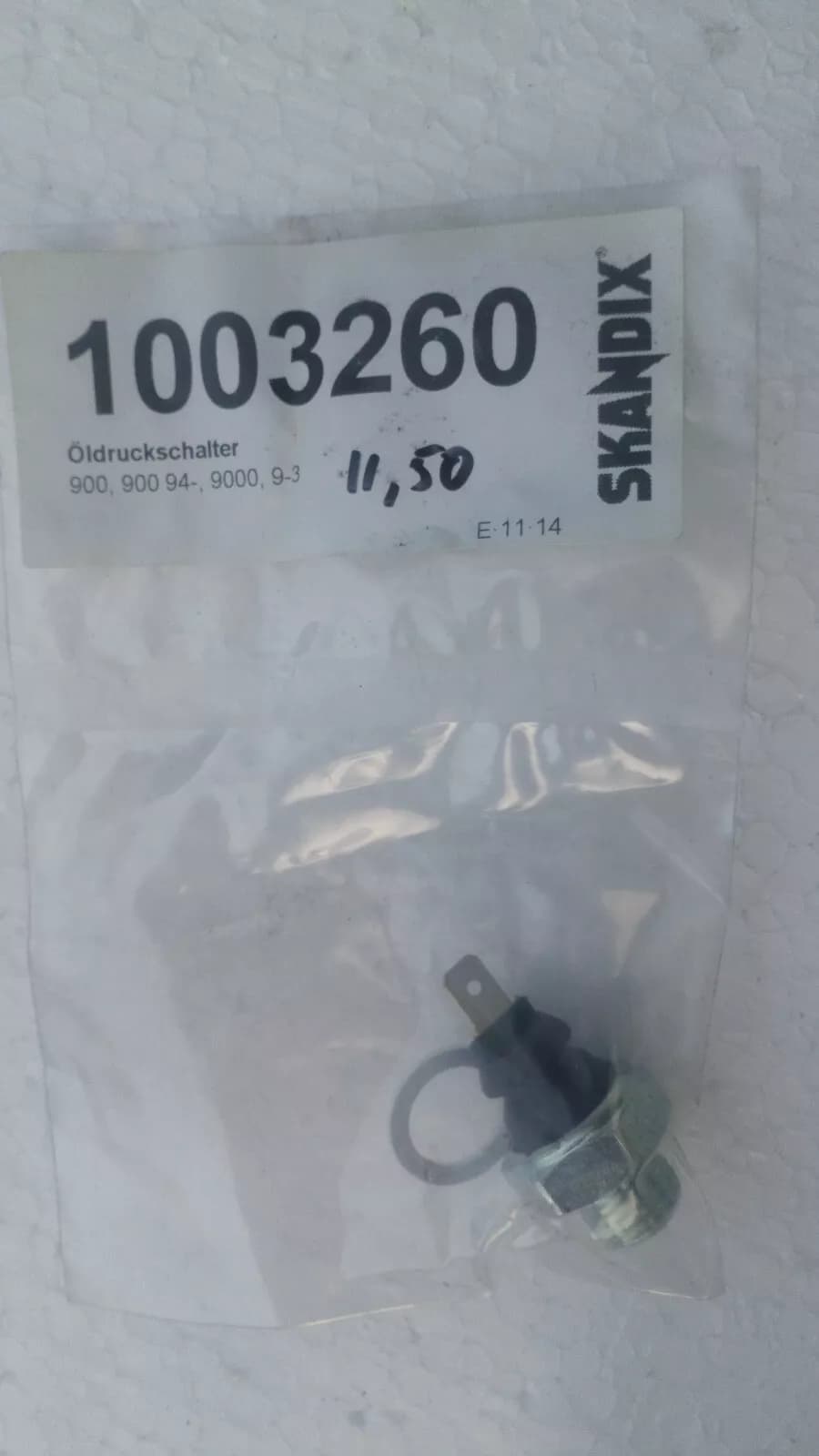SAAB oil pressure switch part no:1003260, 30520357