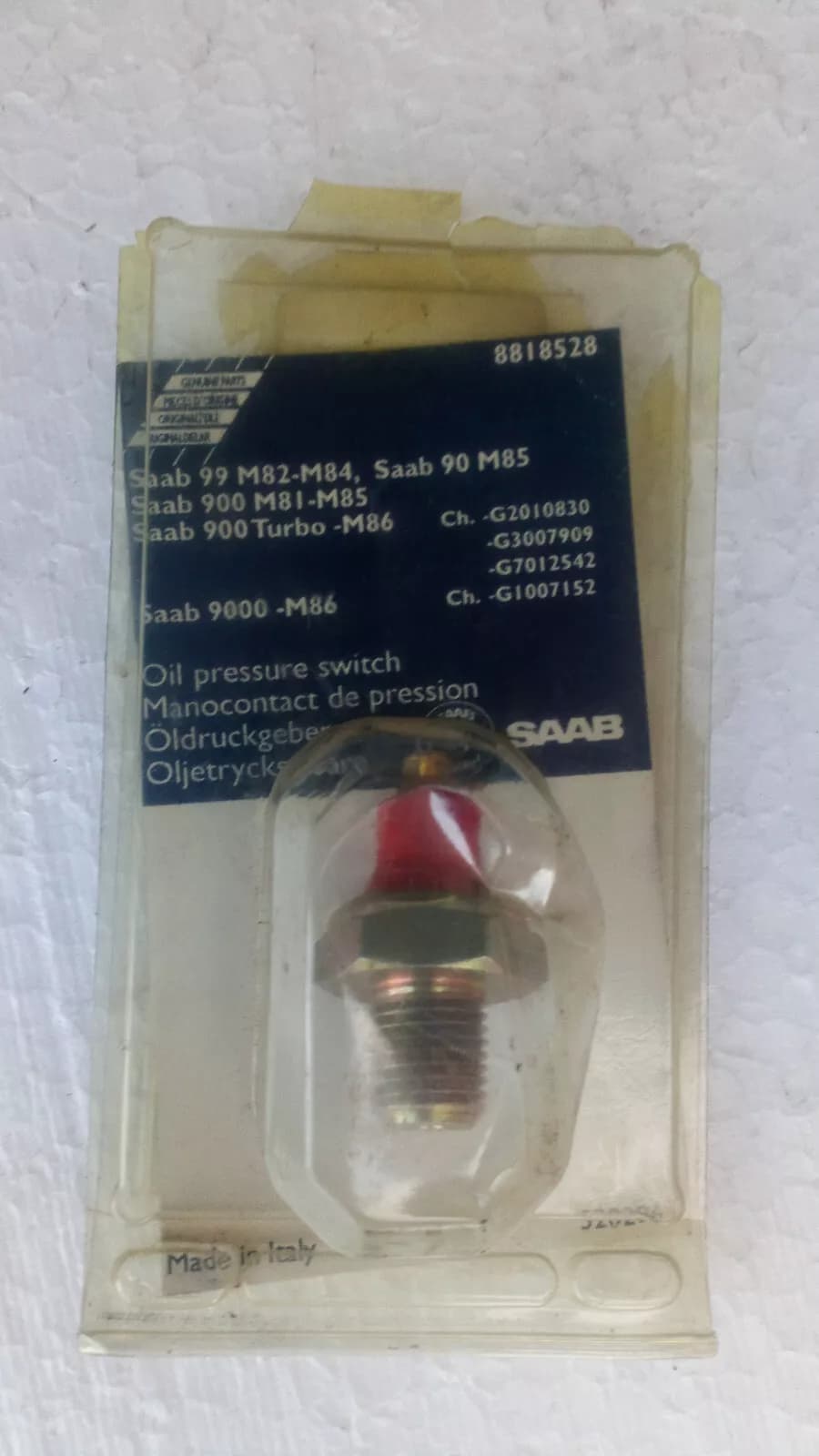 SAAB oil pressure switch part no : 8818528