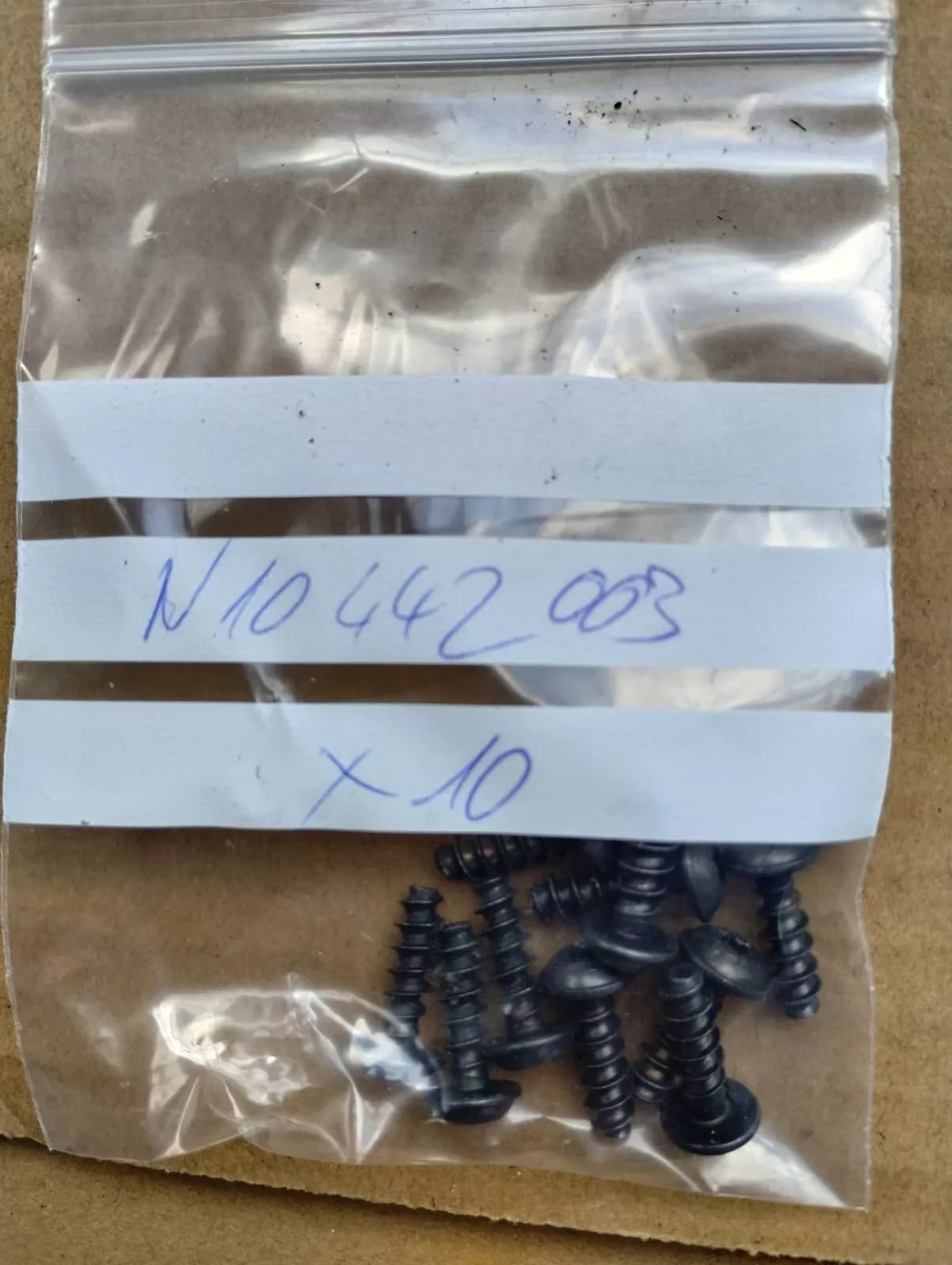 ORIGINAL VW GROUP PARTS, SCREW 10 PCS Nr: N10442003