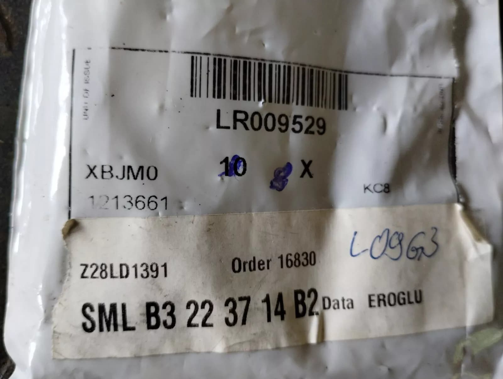 Genuine Jaguar, Land Rover, bolt 8 Pcs Nr: LR009529