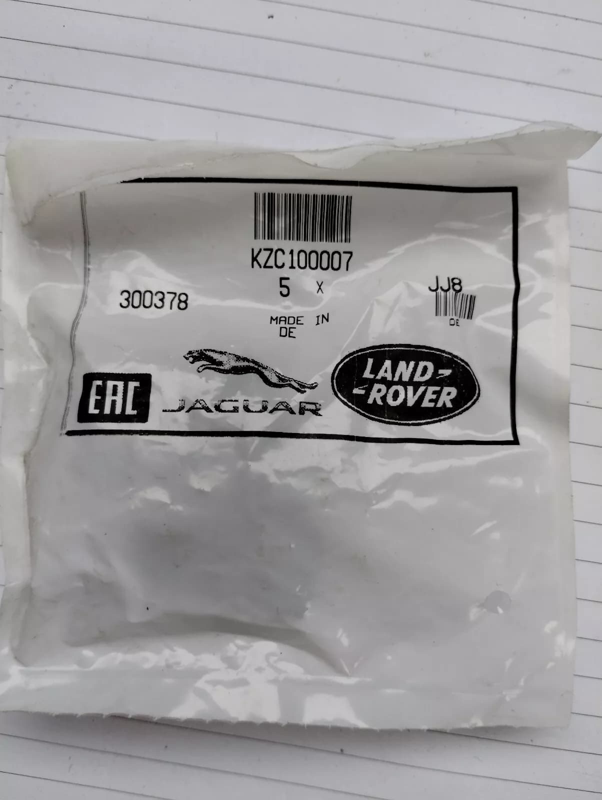 Jaguar genuine Clip 5 Pcs No:KZC100007