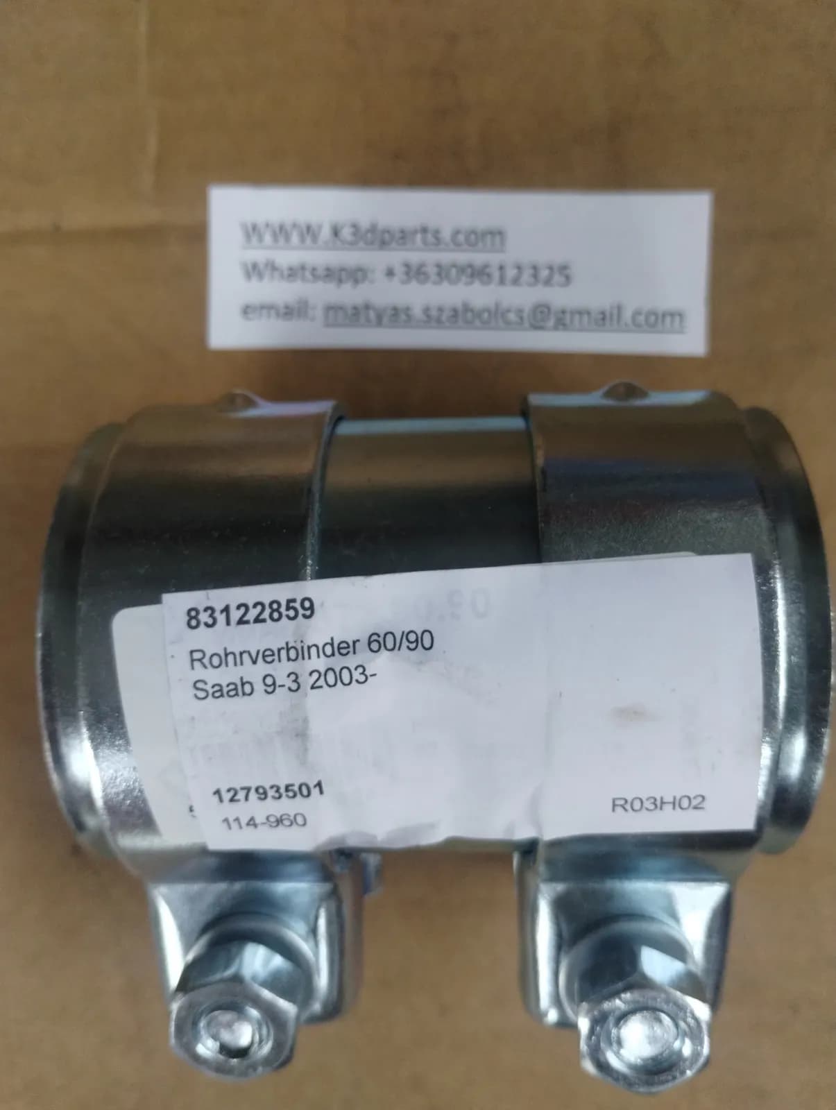 Saab Exhaust Pipe Clamp 60mm