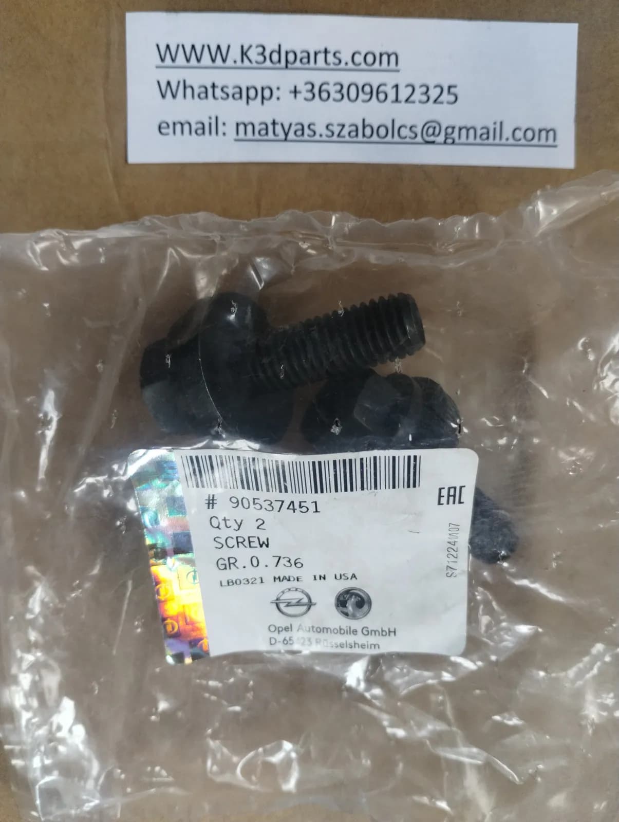 Saab Genuine Screw