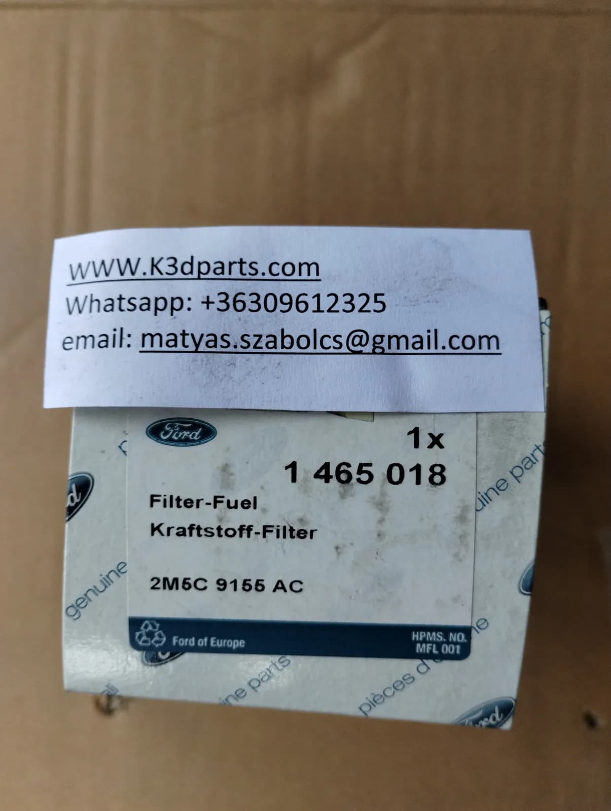 Genuine Ford fuel filter. Ford Focus 2 04-10, C-max 03-10 for 1.8-2.0. 