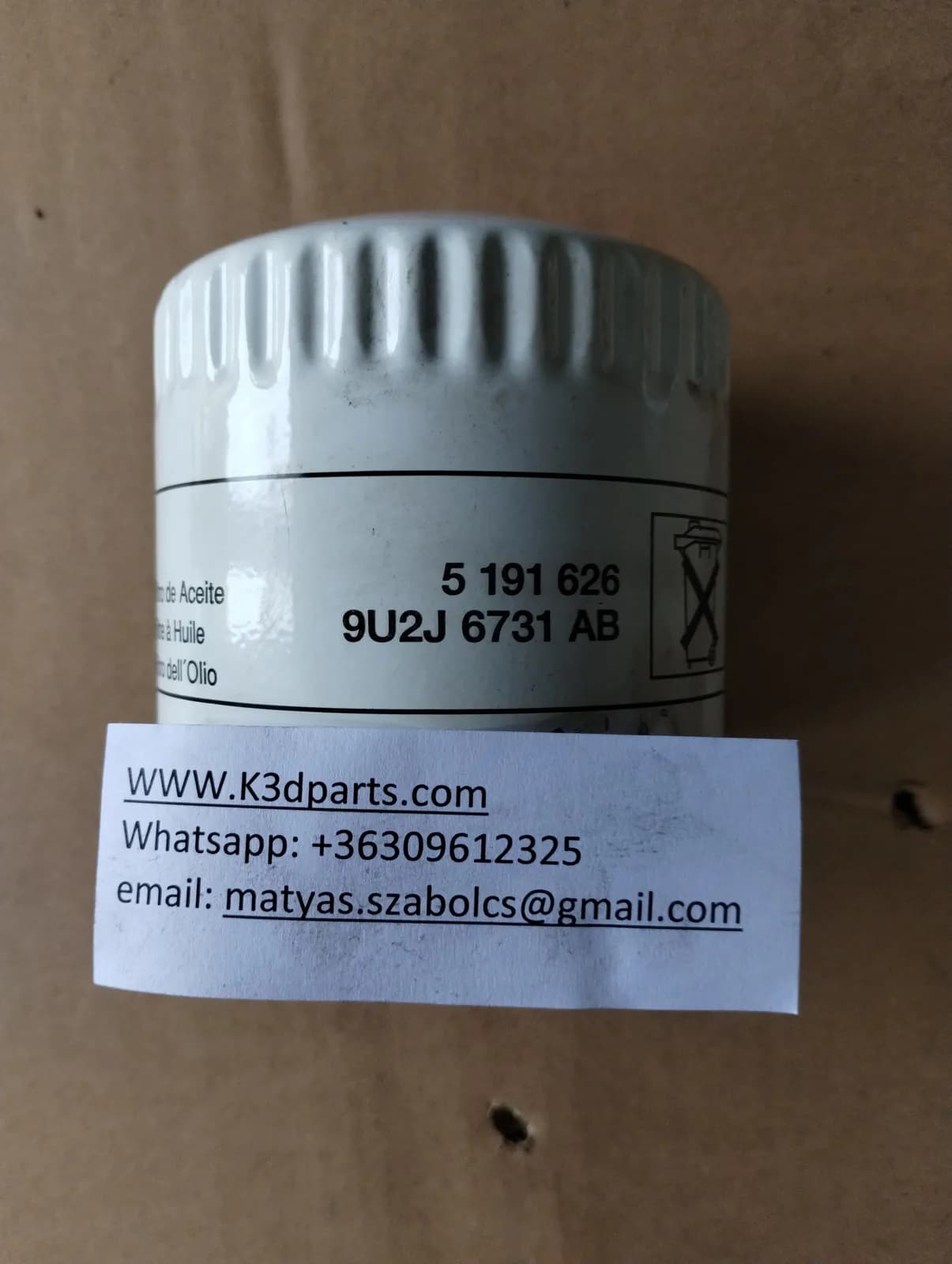 Genuine Ford Mondeo Mk III ST220 Oil Filter 11-00 > 08-07 (5191626)