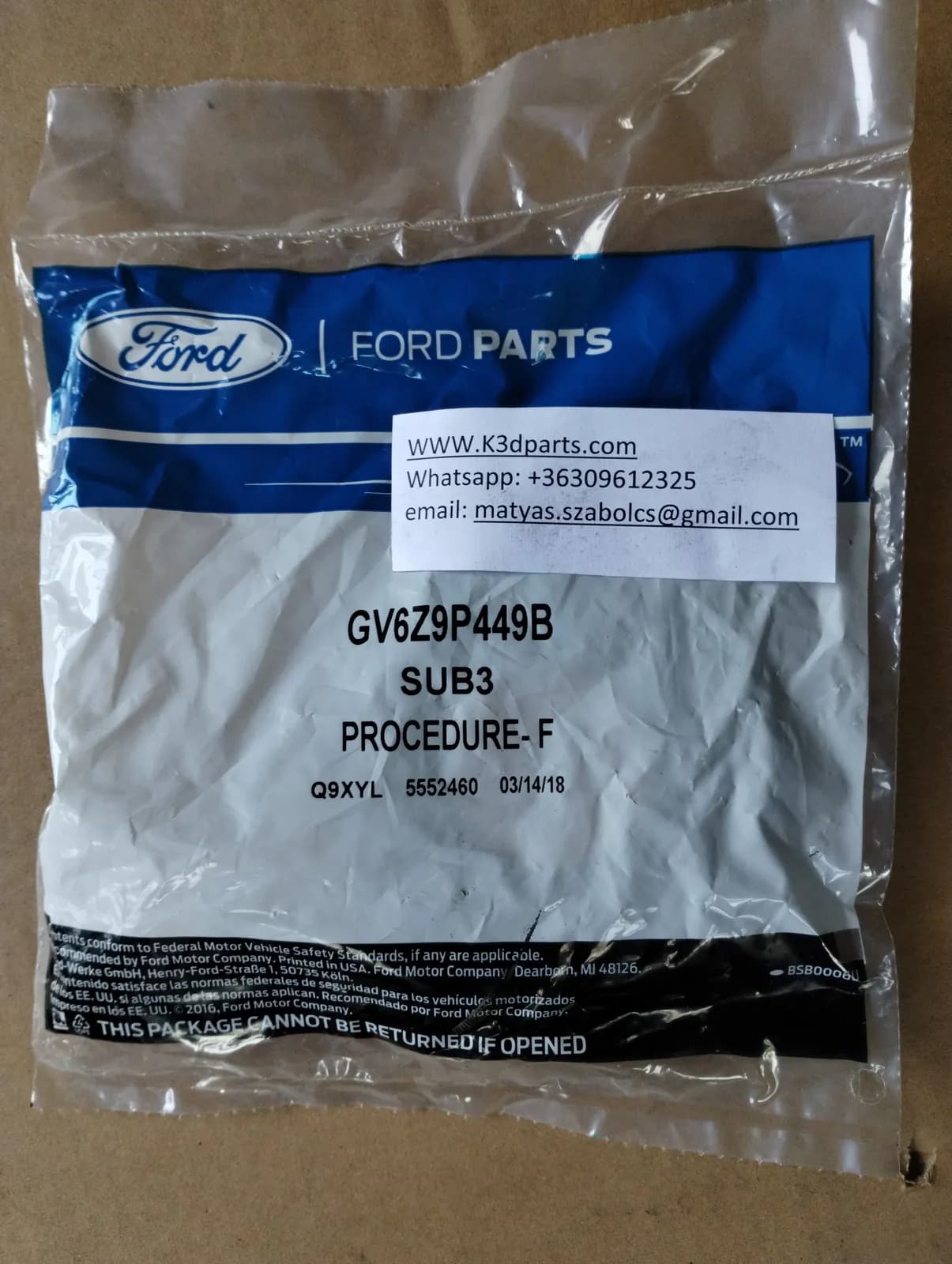 Genuine Ford Engine Coolant Bypass Valve Replacement.