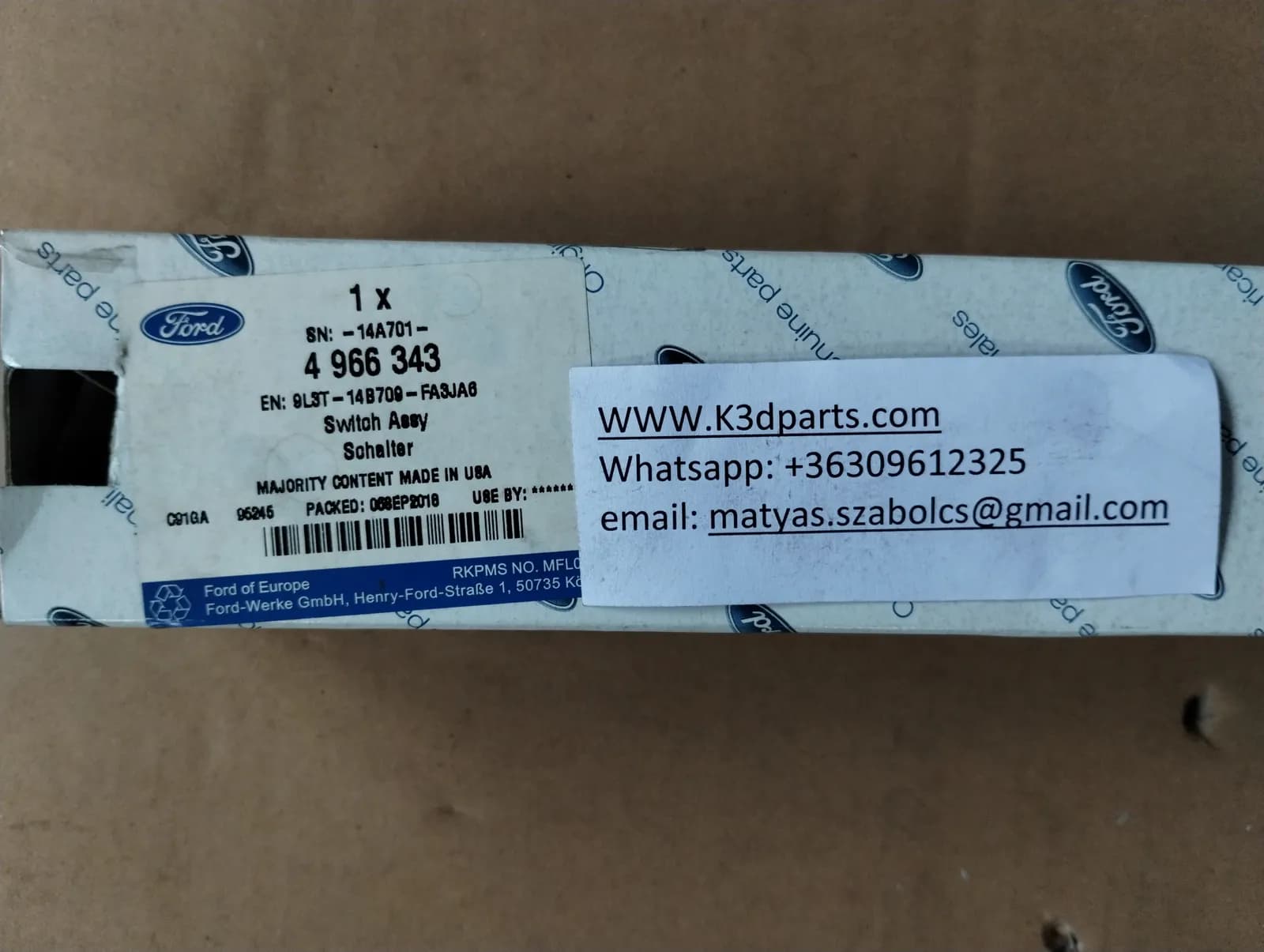 Genuine Ford SWITCH ASY.