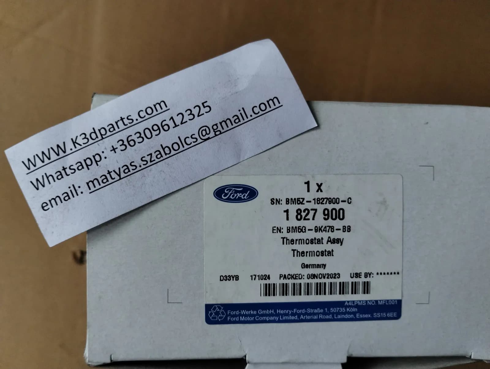 Genuine Ford Kuga, TRANSIT, Connect Engine Coolant Thermostat.