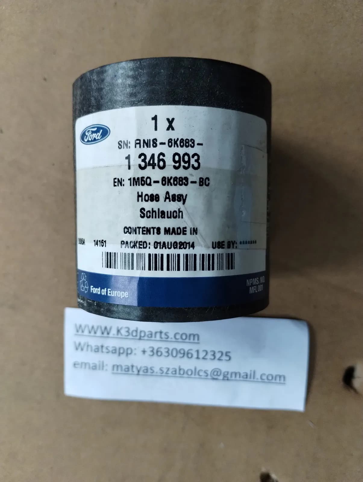 New Genuine Ford INTERCOOLER HOSE FORD FOCUS 1998-2005. 