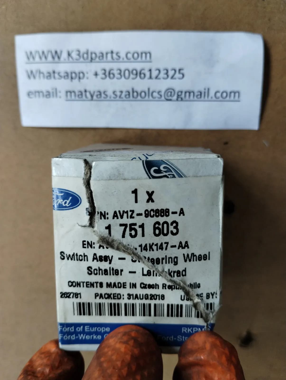 New Genuine Ford Switch Assembly - Steering Wheel.