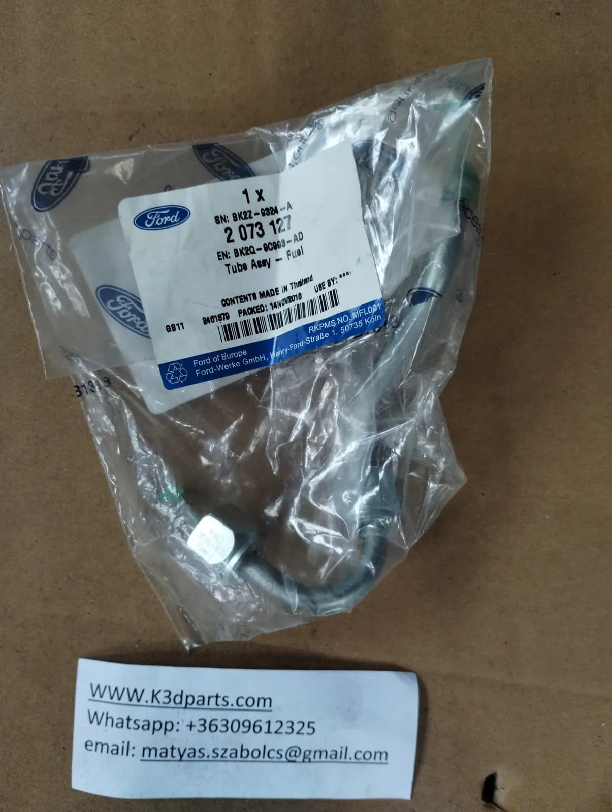 New Genuine Ford Fuel Injector pipe. 