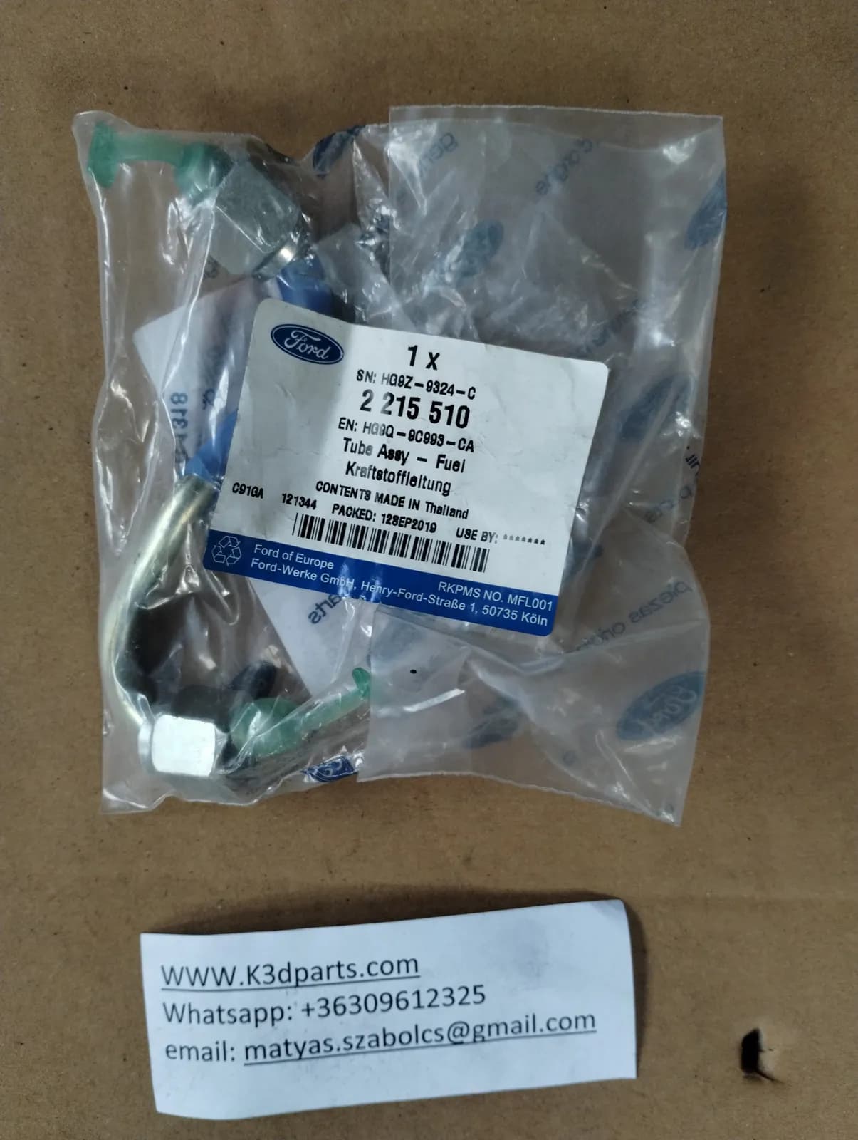 New Genuine Ford Fuel Injector pipe.