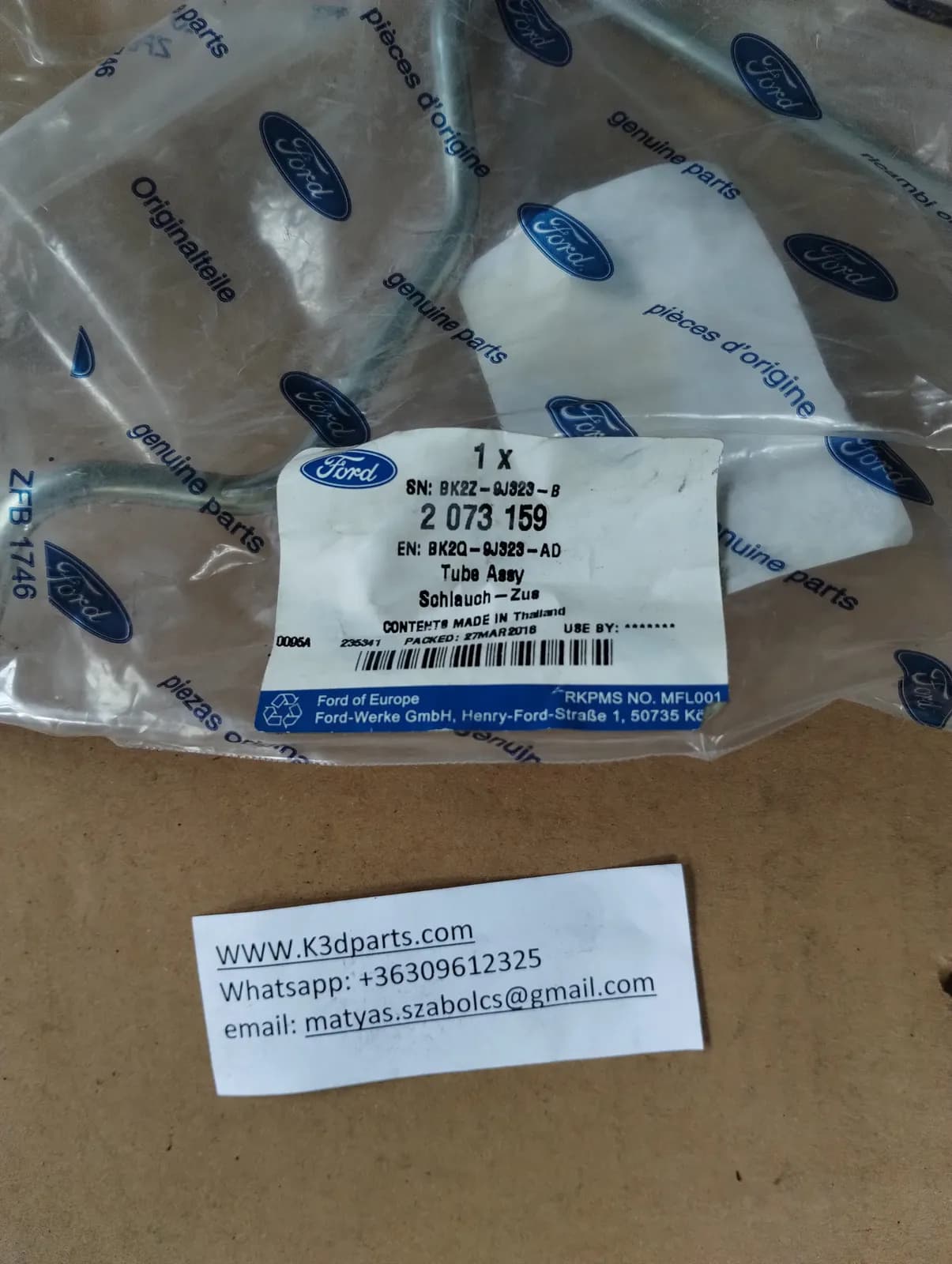 New Genuine Ford Fuel Injector pipe.