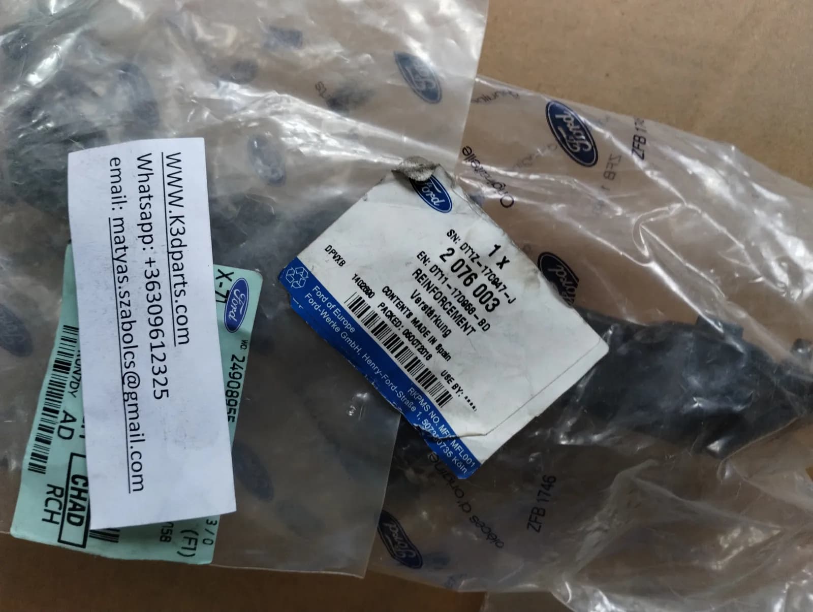 NEW GENUINE FORD Transit/ Tourneo Connect RH Bumper Mounting Bracket. 