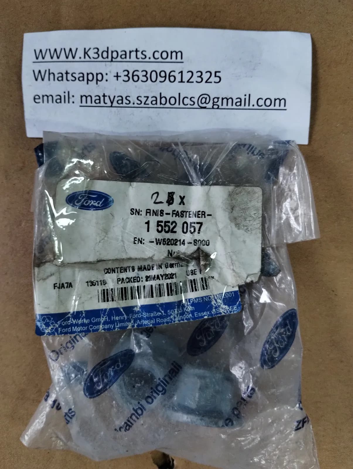 NEW GENUINE FORD Fusion Fiesta MK7 Front Knuckle And Hub Nut. 