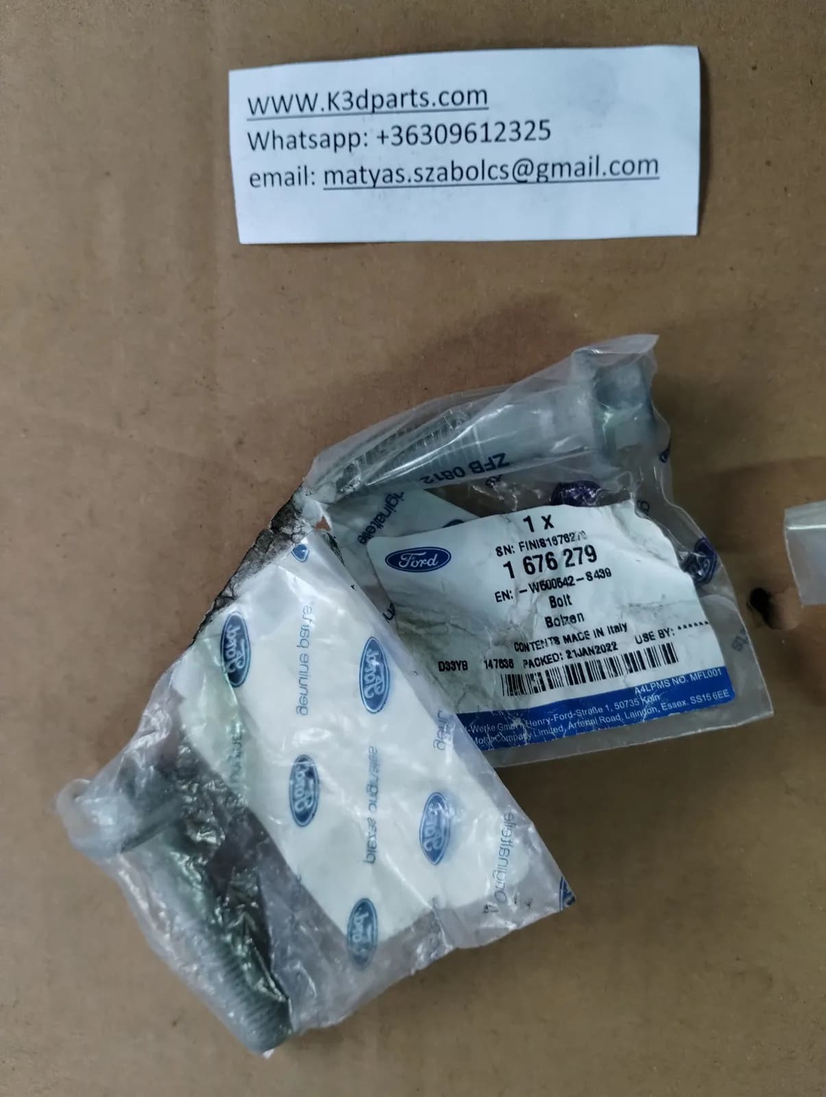 New Genuine Ford Mounting Bolt 2 pcs. 