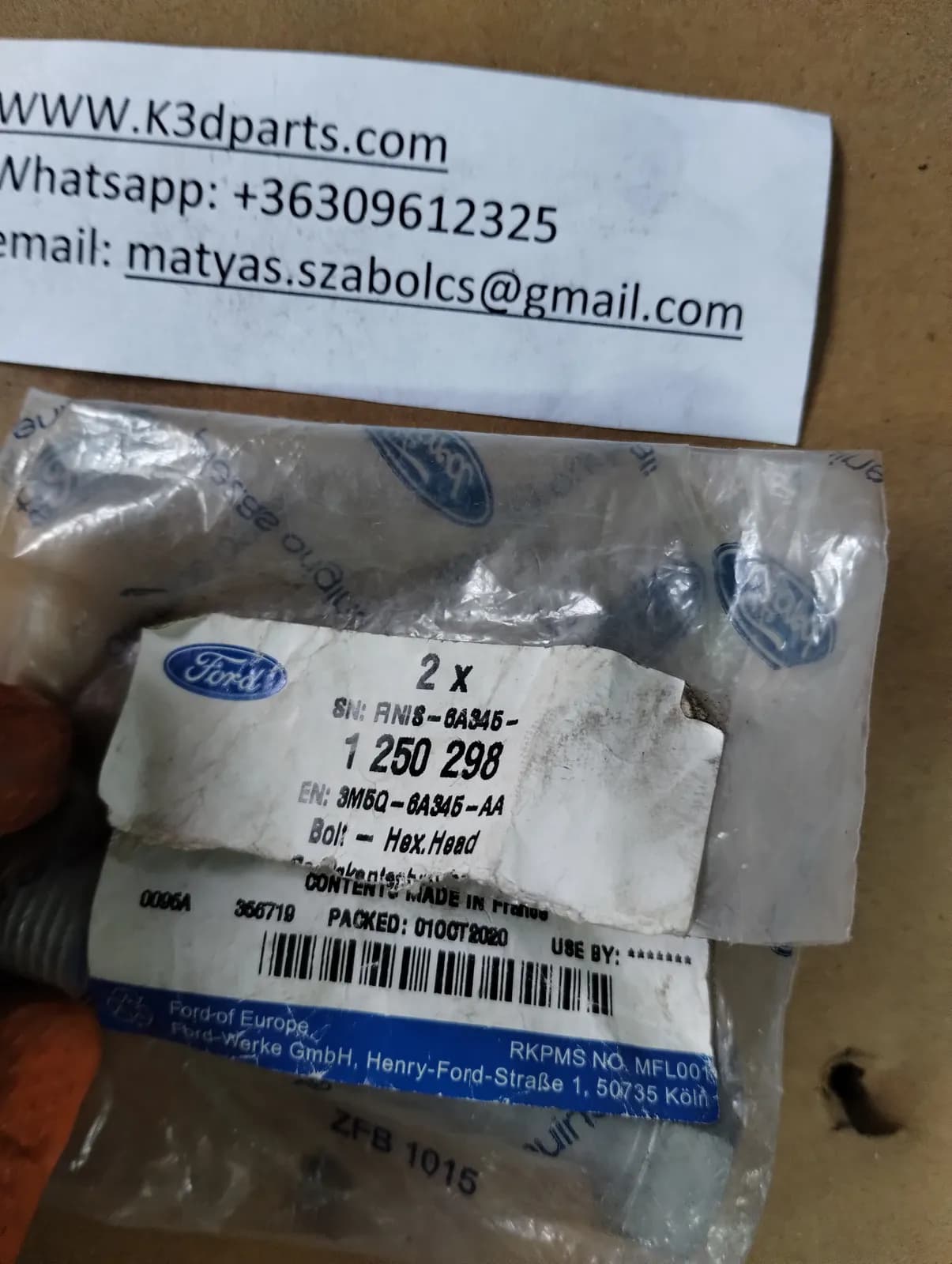 New Genuine Ford 2.0 Duratorq DOHC Crankshaft Retaining Bolt M14x70mm. 