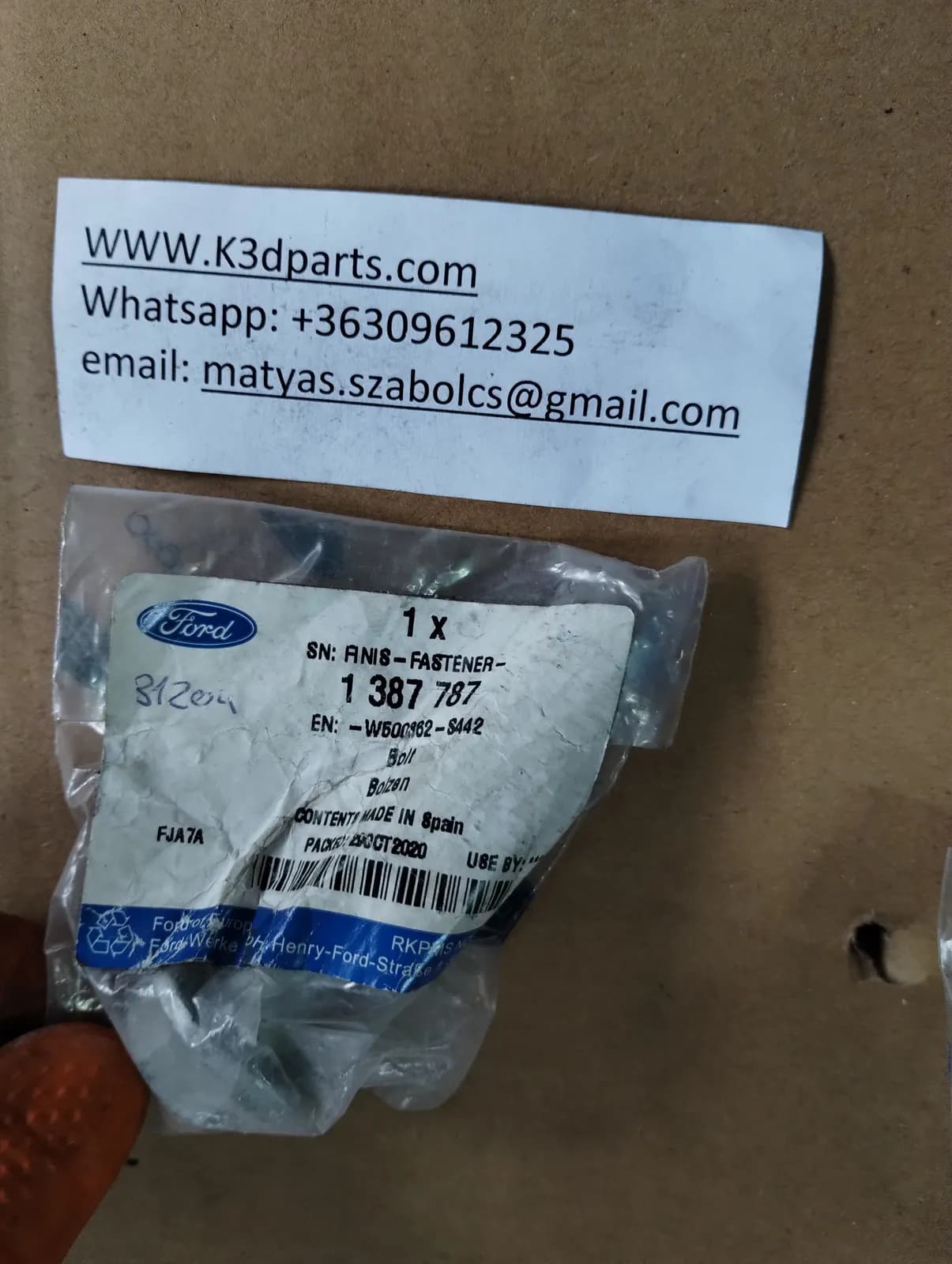 Genuine Ford Engine Mounting Bolt. 