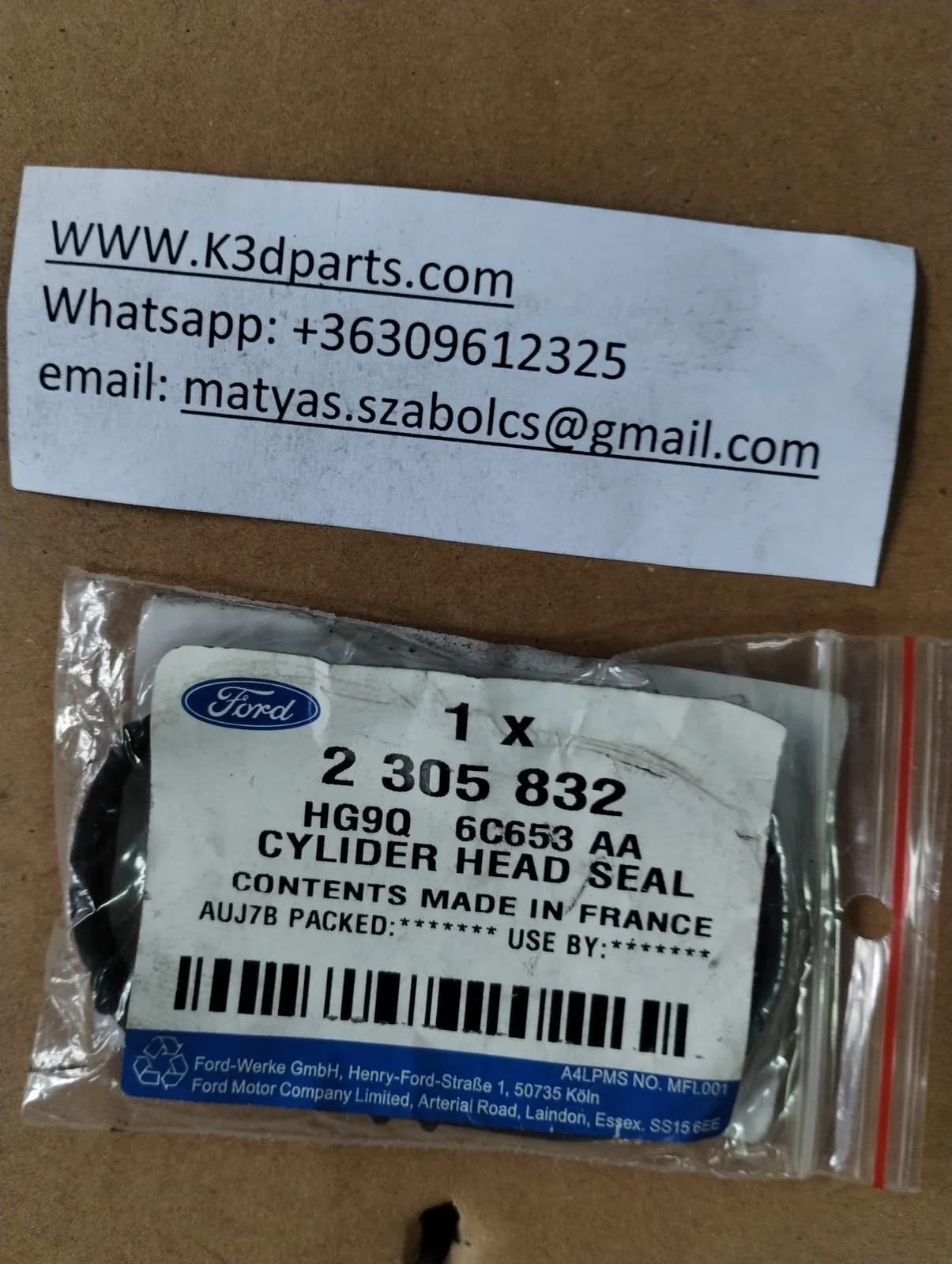 Genuine Ford MONDEO MK5 Throttle Body Gasket.