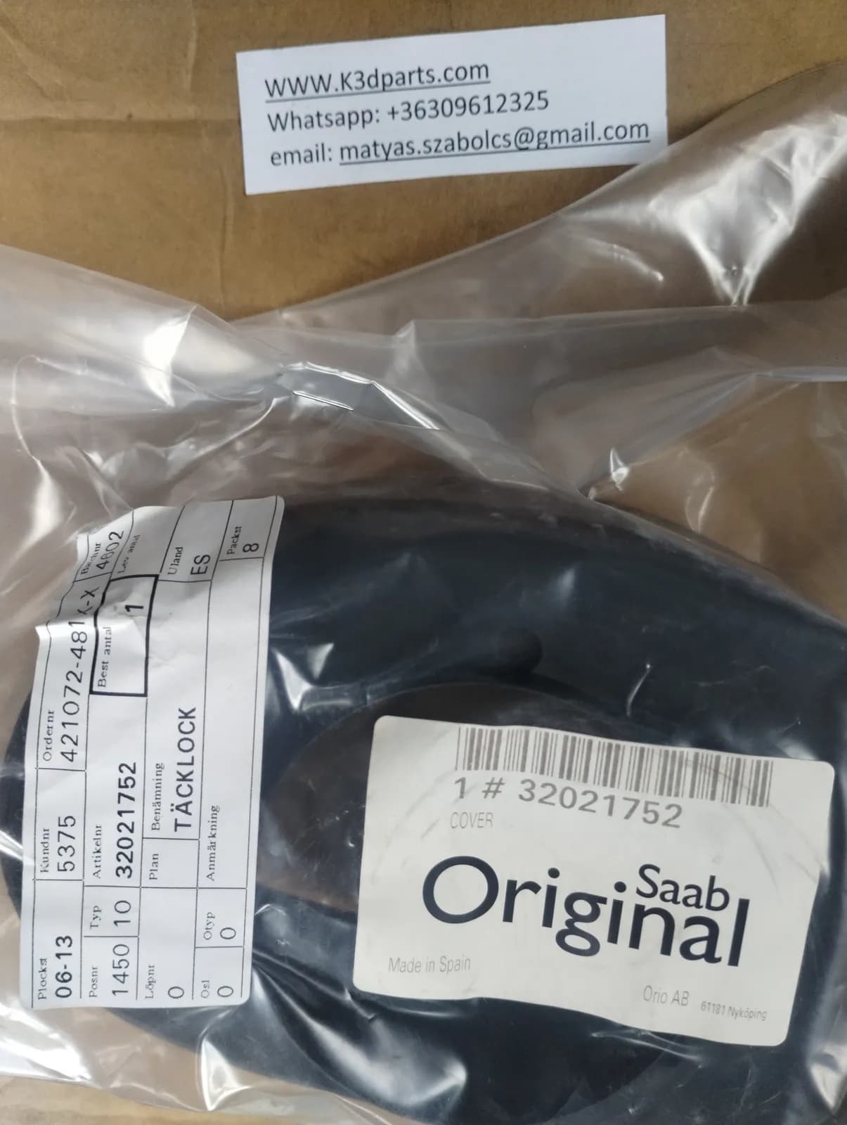 Genuine Saab Housing, Control unit stalk Indicators/ Wipers front Section. Saab 9-3 (2003-). 