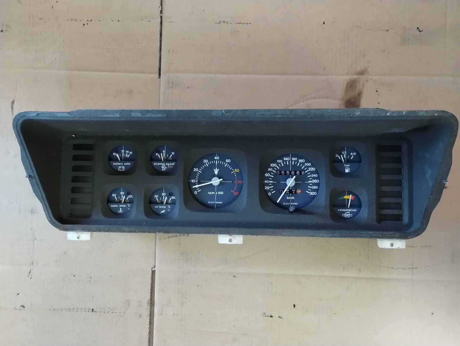Genuine Maserati Instrument cluster. 