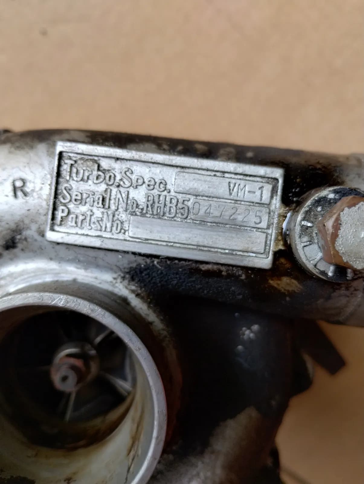 Genuine Maserati Biturbo Turbo VM-1.  RHB5047225