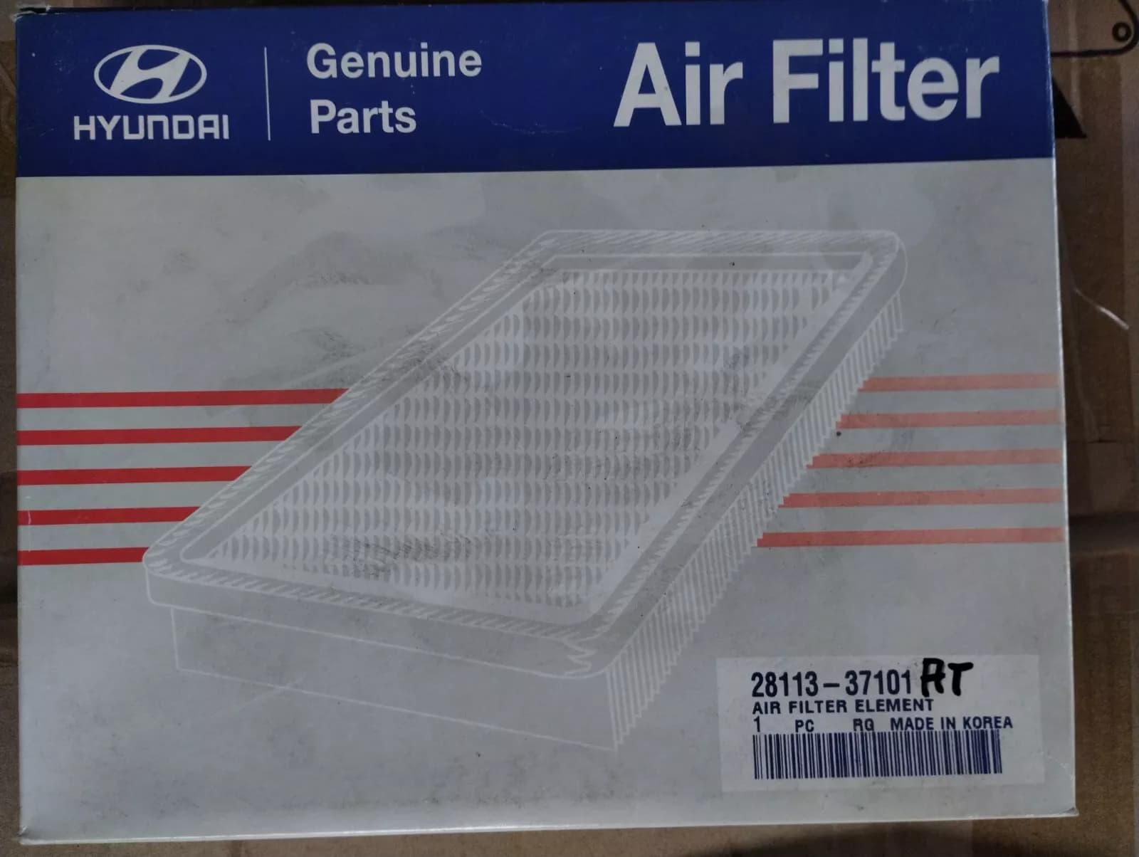 Genuine Hyundai, filter 1 pcs no: 2811337101AT