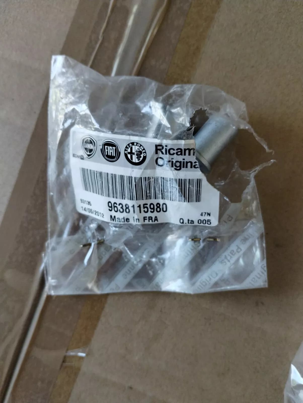 Genuine FIAT, Alfa Romeo, Lancia, Bush 3 pcs Nr: 9638115980