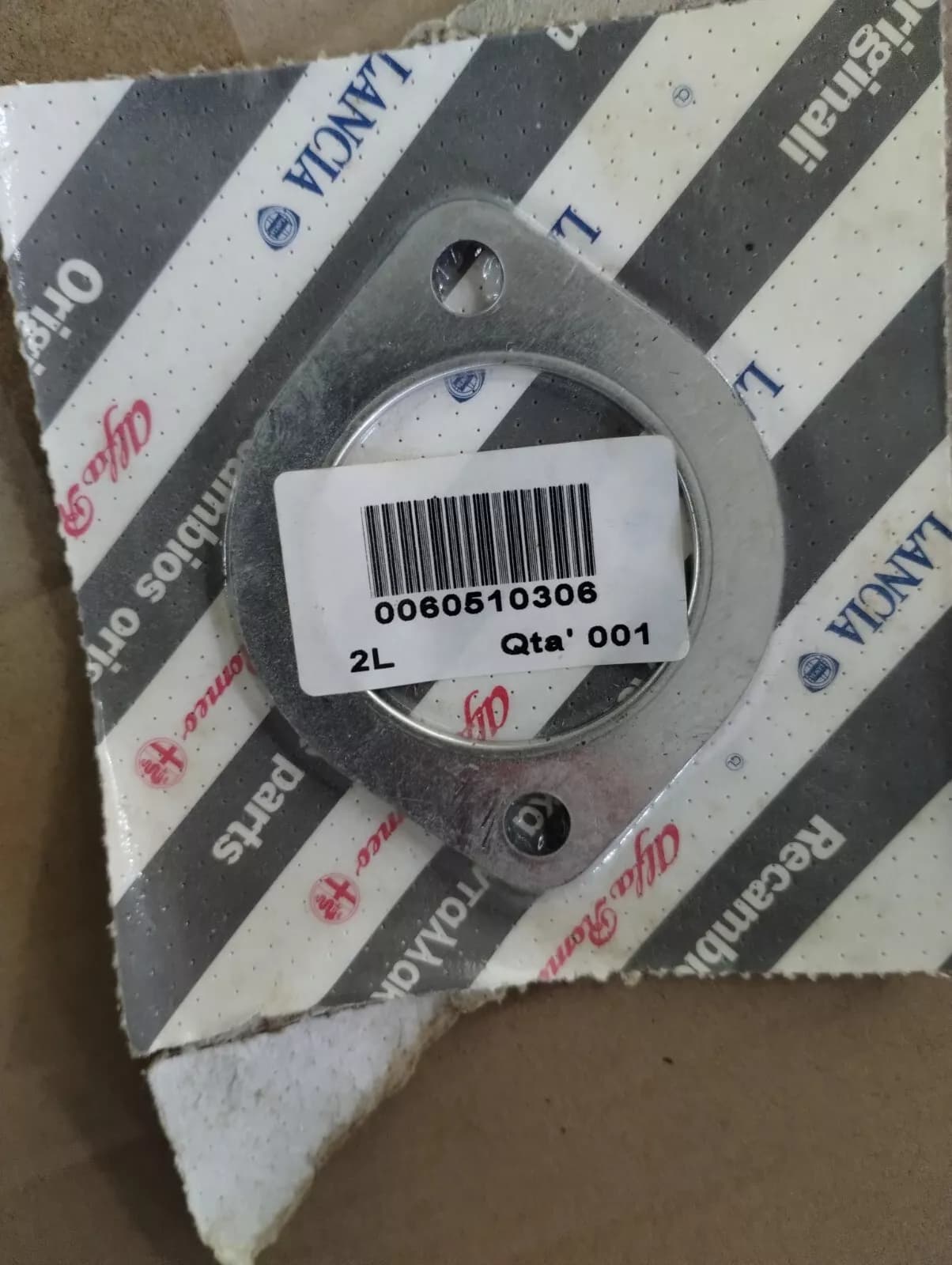 Genuine Fiat, Lancia, Alfa Romeo SEAL GASKET No: 60510306